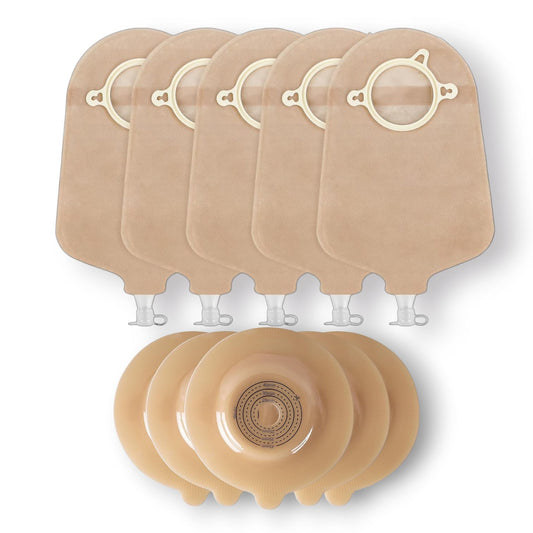 Terumed 2470 Two-Piece Urostomy Bag (70mm) with 3470 Convex Baseplate (70mm)