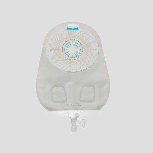 10586 SenSura Mio 1-Piece Flat Transparent Bag for Urostomy 10-45mm