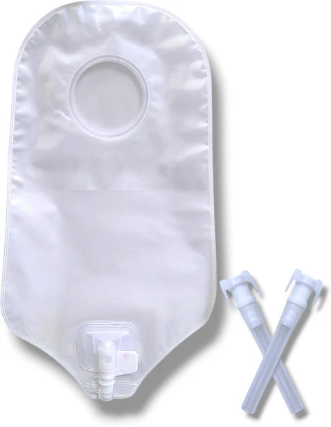 ConvaTec 401545 SUR-FIT Natura Urostomy Pouch with AccuSeal Tap, 57mm, Transparent Standard with Comfort Panel