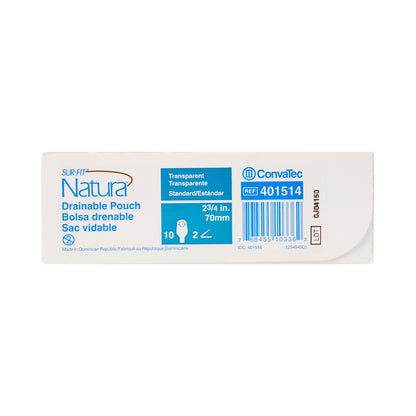 ConvaTec 401514 SUR-FIT Natura Drainable Pouch - Standard, 70mm
