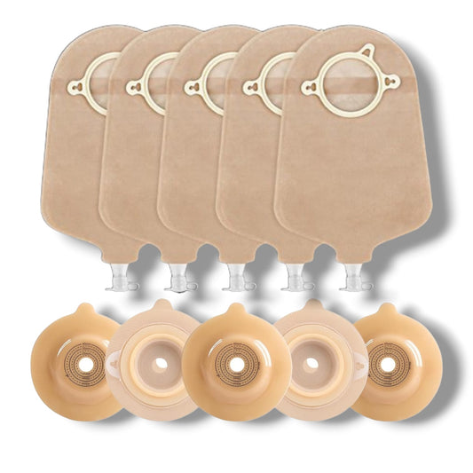 Terumed 2450 Two-Piece Urostomy Bag (50mm) with 3450 Convex Baseplate (50mm)