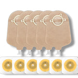 Terumed 2470 Two-Piece Urostomy Bag (70mm) with 3370 Flat Baseplate (70mm)
