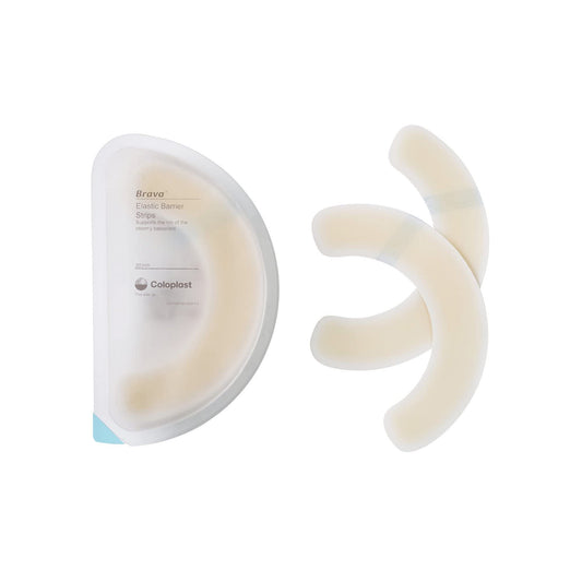 12070 Coloplast Brava Elastic Barrier Tape (White and Brown)