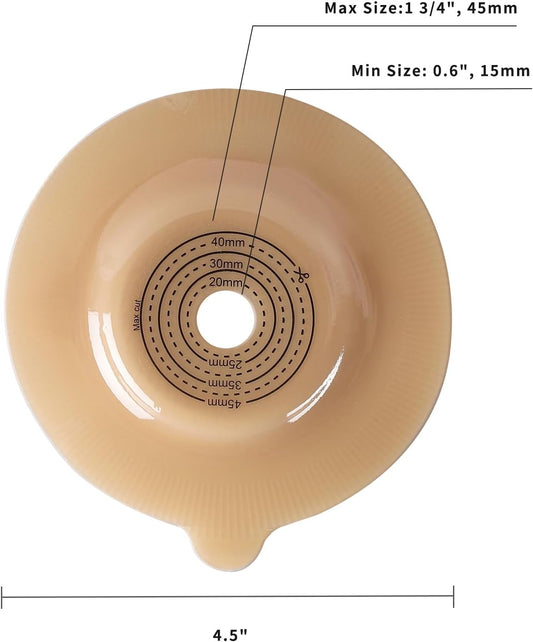 TERUMED 3450 Convex Baseplate for Colostomy | Ileostomy | Urostomy Bag/Pouch 50MM