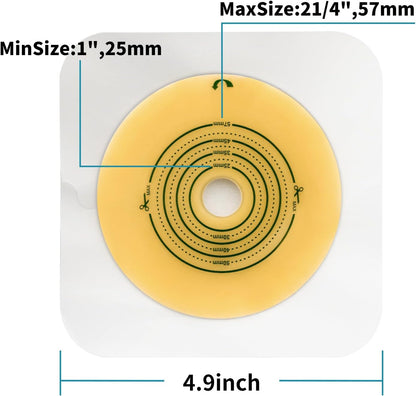 TERUMED 3360 FLAT BASEPLATE FOR COLOSTOMY || ILEOSTOMY || UROSTOMY BAG/POUCH 60MM