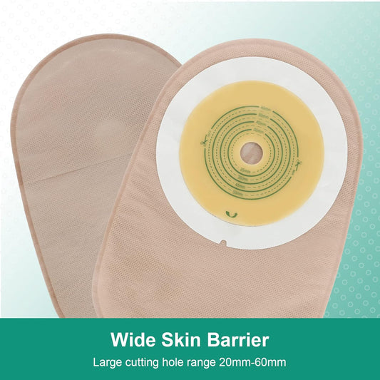 TERUMED 1350 One-Piece Flat Urostomy Stoma Bag 50mm | Strong Adhesive | Skin Friendly