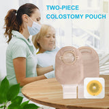 TERUMED 2360 Two-Piece Colostomy Bag (60MM) with 3360 Flat Baseplate for Colostomy | Ileostomy (60MM)