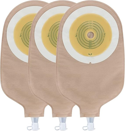 TERUMED 1350 One-Piece Flat Urostomy Stoma Bag 50mm | Strong Adhesive | Skin Friendly