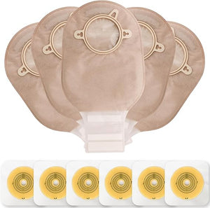 TERUMED 2360 Two-Piece Colostomy Bag (60MM) with 3360 Flat Baseplate for Colostomy | Ileostomy (60MM)