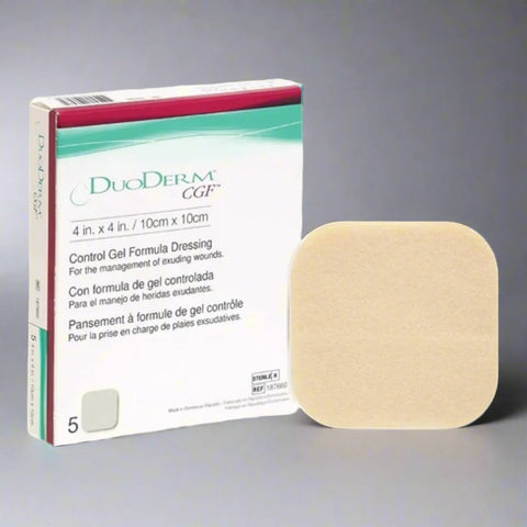 Duo Derm CGF (Control Gel Formula) Sterile Dresssing 4Inch X 4Inch / 10cm X 10cm