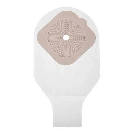 7200 TC Prowess Fusion One Piece Ostomy Bag With Tail Closure Drainable Transparent 60mm (10 Pcs)