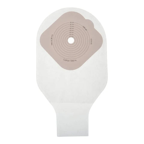 7200 TC Prowess Fusion One Piece Ostomy Bag With Tail Closure Drainable Transparent 60mm (10 Pcs)