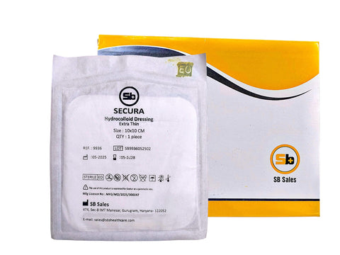 9936 SECURA EXTRA THIN HYDROCOLLOID DRESSING 10x10cm