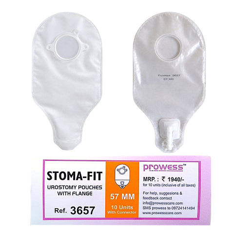 Prowess 3657 Stoma-Fit Urostomy 2-Piece Pouch 57mm (10-PCS)