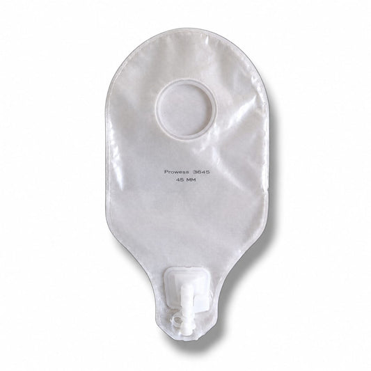 Prowess 3645 Stoma-Fit Urostomy 2-Piece CLR Pouch 45mm (10-PCS)