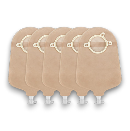 Terumed 2460 Two-Piece Urostomy Bag (60mm) with 3360 Flat Baseplate (60mm)